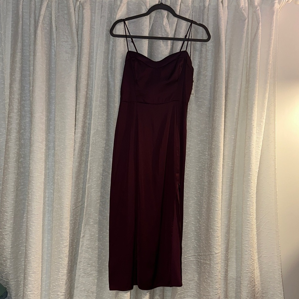 Abercrombie - Elegant Plum Spaghetti Strap Dress - Small